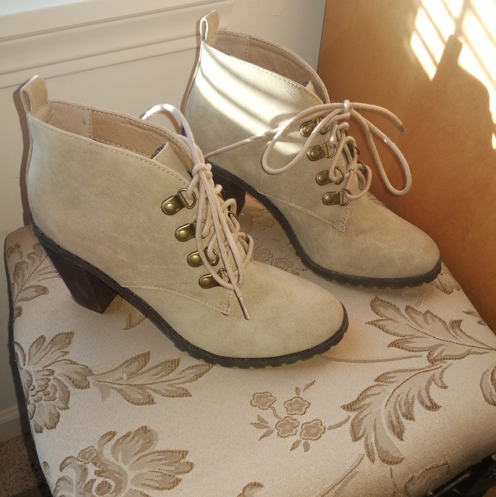 Lace up booties by Restricted